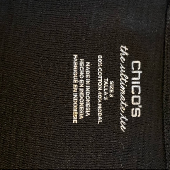 Chico’s Black T-Shirt - Picture 3 of 3